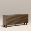 WoodBee Craft "The Ridge Way" Premium Horizontal Fluted Sideboard Credenza