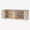WoodBee Craft "The Meridian Arch" Premium Arched Cane Sideboard
