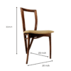 4 Woodbee Craft Mid Century Modern Solid Wood Dining Chair