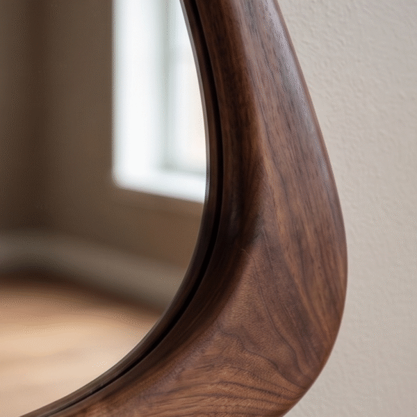 WoodBee Crafts Asymmetrical Triangular Wall Mirror