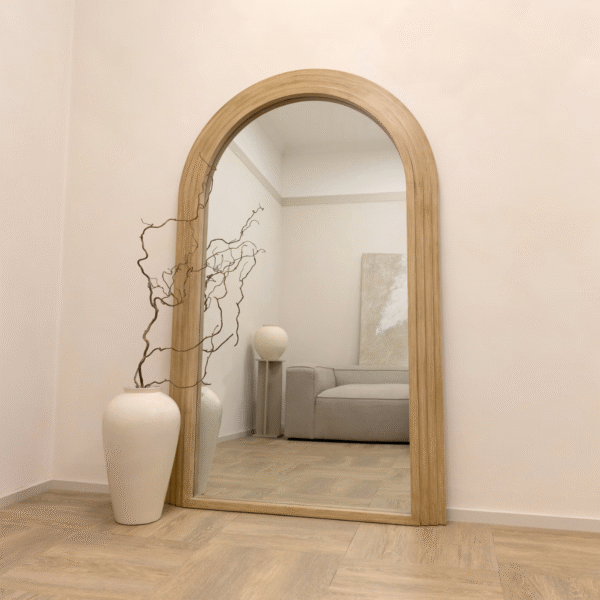 WoodBee Craft "The Nordic Arch" Arched Full Length Floor Mirror