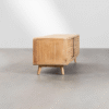 WoodBee Craft "The Meridian" Premium Slatted Wood TV Console
