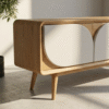 WoodBee Craft "The Bloom Leaf" Premium Scandinavian Style TV Unit