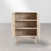 WoodBee Craft "The Prairie" Premium Woven Cane Sideboard Cabinet