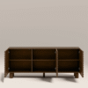 WoodBee Craft "The Ridge Way" Premium Horizontal Fluted Sideboard Credenza