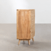 WoodBee Craft "The Linea Horizon" Premium Louvered Wood Chest of Drawers