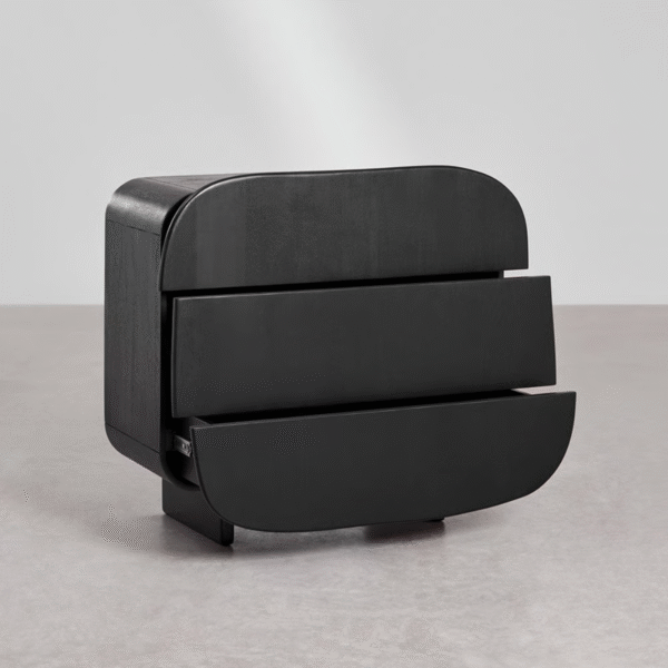 4 WoodBee Craft "The Eclipse Capsule" Premium Modern Black Chest of Drawers