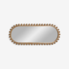 WoodBee Craft Perla Capsule Beaded Full Length Wall Mirror