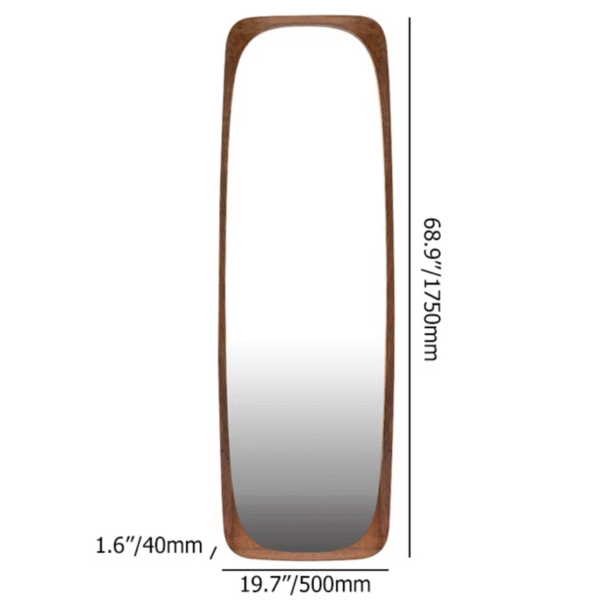 WoodBee Craft "The Horizon Arch" Premium Solid Wood Full Length Mirror