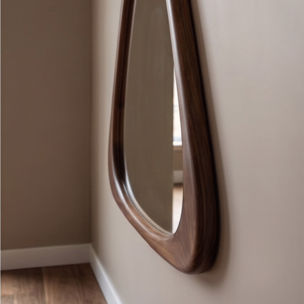 WoodBee Crafts Asymmetrical Triangular Wall Mirror