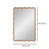 WoodBee Craft Undulation Wavy Wooden Wall Mirror