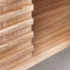 WoodBee Craft "The Horizon Slate" Premium Slatted Wood Sideboard Buffet