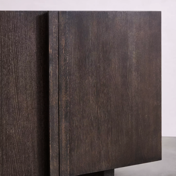 WoodBee Craft "The Eclipse" Premium Modern Dark Wood Sideboard