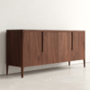 WoodBee Craft "The Harvest Stream" Premium Minimalist Wooden Sideboard Buffet