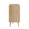 WoodBee Craft "The Rattan Horizon Double" Premium Natural Cane Dresser 6 Drawer
