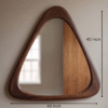 WoodBee Crafts Asymmetrical Triangular Wall Mirror