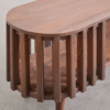 WoodBee Craft "The Horizon Capsule" Premium Slatted Media Console Table