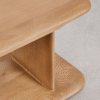 WoodBee Craft "The Arc Low-Line" Premium Minimalist Wooden Media Console