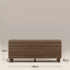 WoodBee Craft "The Ridge Way" Premium Horizontal Fluted Sideboard Credenza
