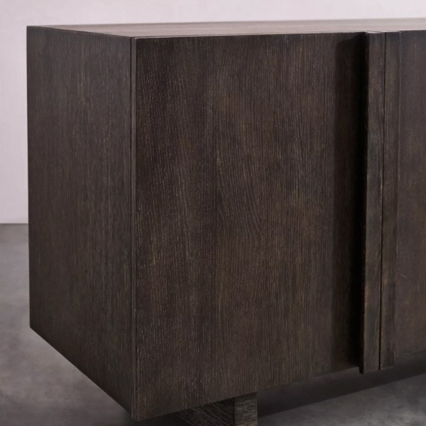 WoodBee Craft "The Eclipse" Premium Modern Dark Wood Sideboard