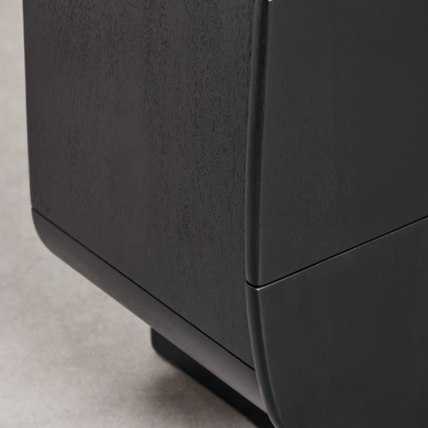 6 WoodBee Craft "The Eclipse Capsule" Premium Modern Black Chest of Drawers