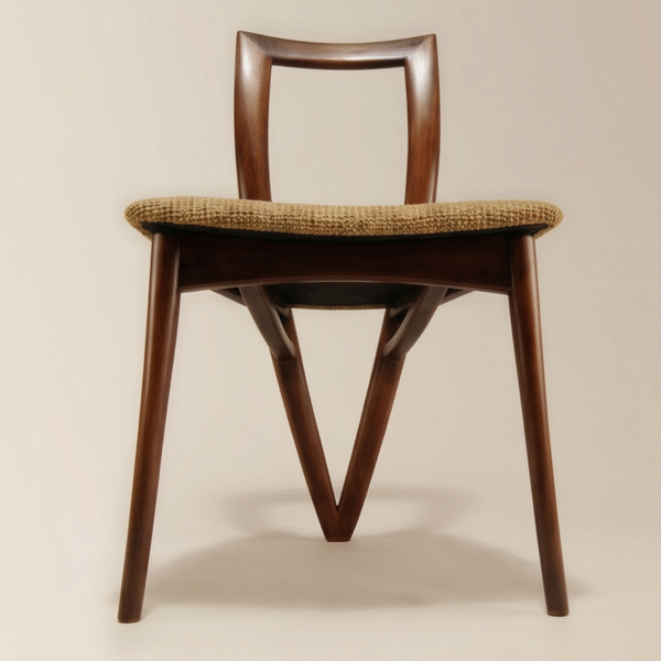 7 Woodbee Craft Mid Century Modern Solid Wood Dining Chair