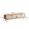 WoodBee Craft "The Bloom Leaf" Premium Scandinavian Style TV Unit