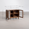 WoodBee Craft "The Vista" Premium Fluted Glass Buffet Cabinet