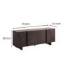 WoodBee Craft "The Eclipse" Premium Modern Dark Wood Sideboard
