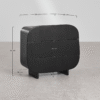 7 WoodBee Craft "The Eclipse Capsule" Premium Modern Black Chest of Drawers