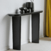 WoodBee Craft "The Eclipse Slim" Premium Black Narrow Entryway Table