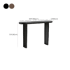 WoodBee Craft "The Eclipse Slim" Premium Black Narrow Entryway Table