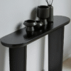 WoodBee Craft "The Eclipse Slim" Premium Black Narrow Entryway Table