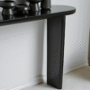 WoodBee Craft "The Eclipse Slim" Premium Black Narrow Entryway Table