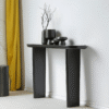 WoodBee Craft "The Eclipse Slim" Premium Black Narrow Entryway Table