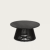 WoodBee Craft "The Eclipse Round" Premium Round Black Coffee Table