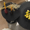 WoodBee Craft "The Eclipse Round" Premium Round Black Coffee Table