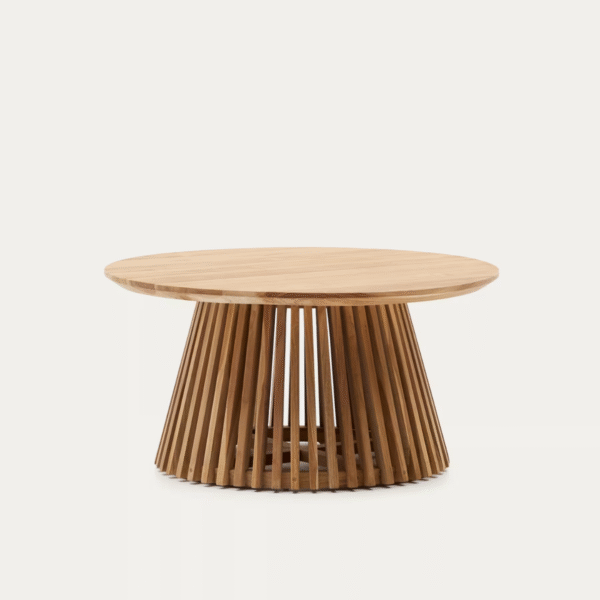 WoodBee Craft "The Eclipse Round" Premium Round Black Coffee Table