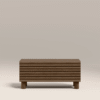 WoodBee Craft "The Ridge" Premium Fluted Wood TV Stand