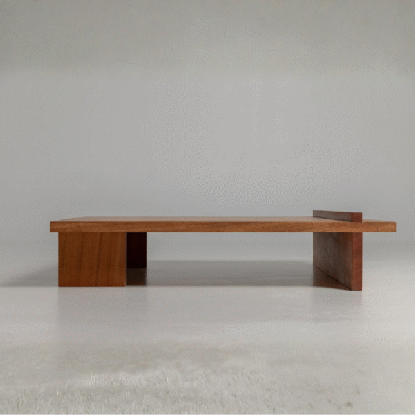 1 WoodBee Craft Square Wood Coffee Table with Minimalist Low Profile