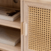 WoodBee Craft "The Aura" Premium Cane Entertainment Center