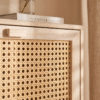 WoodBee Craft "The Solace" Premium Rattan Shoe Storage Cabinet