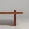 2 WoodBee Craft Square Wood Coffee Table with Minimalist Low Profile