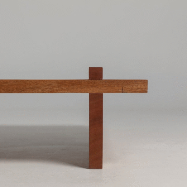 2 WoodBee Craft Square Wood Coffee Table with Minimalist Low Profile