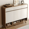 3 WoodBee Craft Premium Mid-Century Wooden Shoe Cabinet