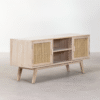WoodBee Craft "The Aura" Premium Cane Entertainment Center
