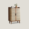 WoodBee Craft "The Haven" Premium Cane Shoe Storage Cabinet