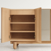 WoodBee Craft "The Horizon Flush" Premium Modern Wood Panel Sideboard