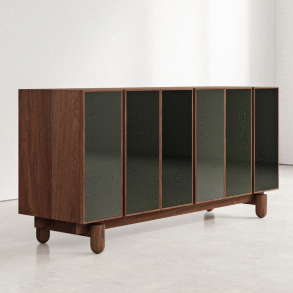 WoodBee Craft "The Horizon Flush" Premium Modern Wood Panel Sideboard