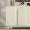 WoodBee Craft "The Aurora Line" Premium Modern Arched Sideboard Cabinet